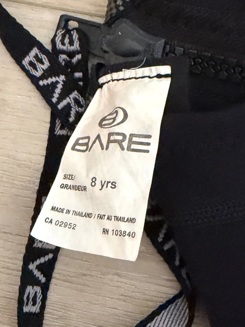 Wetsuit size 8
